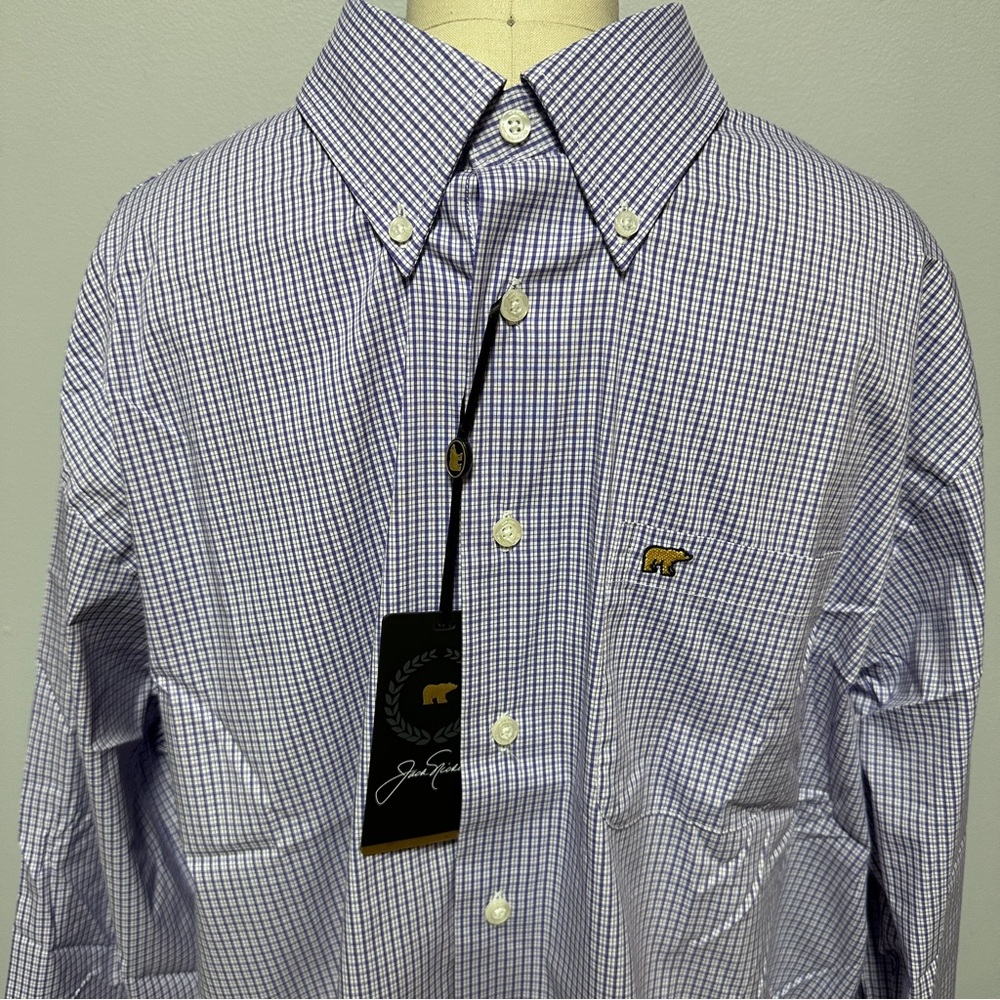 *NWT* Men's Jack Nicklaus LS Button Down Shirt, Size M